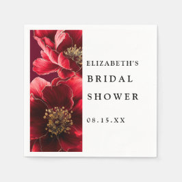 Servilleta De Papel Servilletas de ducha de boda florales elegantes ro