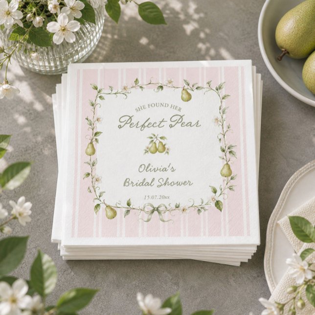 Servilleta De Papel Servilletas de Ducha de Novia Perfect Pear (Subido por el creador)