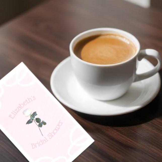 Servilleta De Papel Servilletas de ducha de novia pétalo de rosa blanc (Subido por el creador)