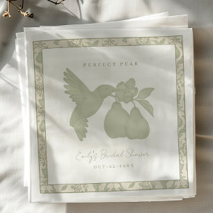 Servilleta De Papel Servilletas de ducha de novia Sage Green Perfect P