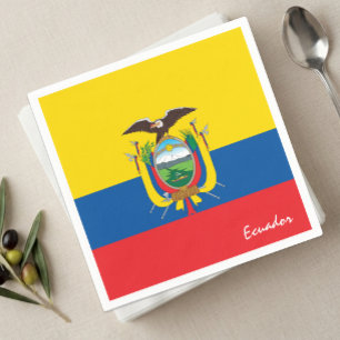 Servilleta De Papel Servilletas de Ecuador, bandera de Ecuador fiesta