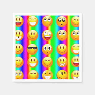 Servilleta De Papel servilletas de emoji arco iris
