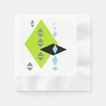 Servilletas de estampado geométrico moderno futuri