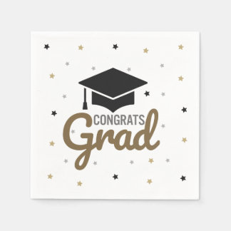 Servilleta De Papel Servilletas de Felicidades Graduado 2026 Estrellas
