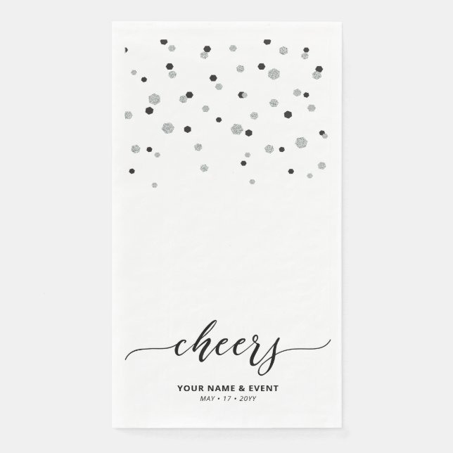 Servilleta De Papel Servilletas de fiesta Cumpleaños con estilo guión  (Anverso)