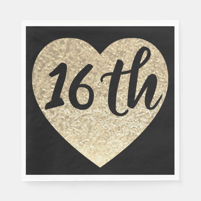 Servilleta De Papel servilletas de fiesta de 16 años (Anverso)