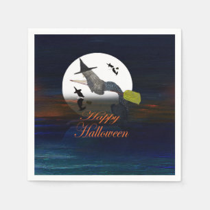 Servilleta De Papel servilletas de fiesta de bruja sirena de Halloween