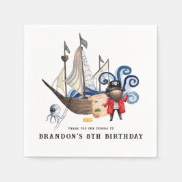Servilleta De Papel Servilletas de fiesta de cumpleaños con tema de pi