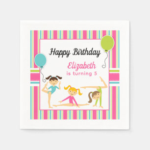 Servilleta De Papel Servilletas de fiesta de cumpleaños de gimnasia