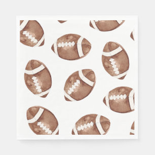 Servilleta De Papel Servilletas de fiesta de fútbol acuarela