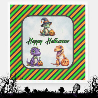 Servilleta De Papel Servilletas de fiesta de Halloween de dinosaurios