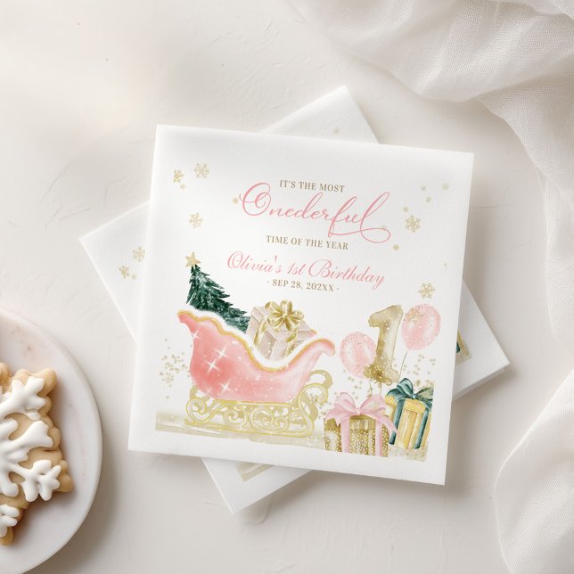 Servilleta De Papel Servilletas de fiesta de invierno para niña Oneder (Subido por el creador)