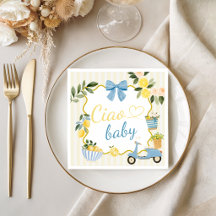 Servilletas de fiesta de limón italiano Ciao Baby