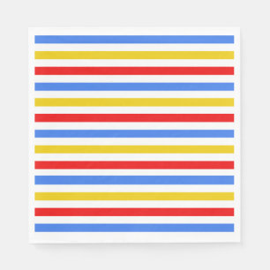 Servilleta De Papel Servilletas de fiesta de rayas coloridas