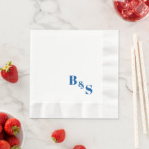 Servilletas de fiesta de recepción de boda sencill
