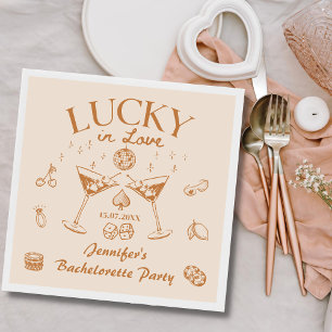 Servilleta De Papel Servilletas de fiesta de soltera Lucky In Love Coc