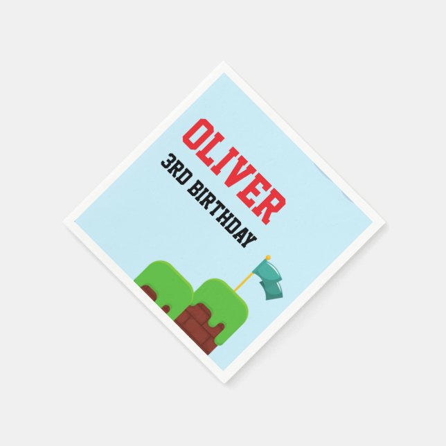 Servilleta De Papel Servilletas de Fiesta de Videojuegos Suministros d (Borde)