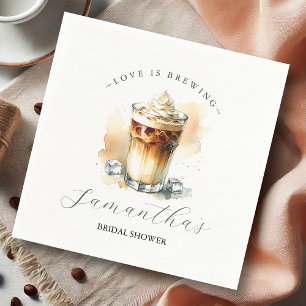 Servilleta De Papel Servilletas de fiesta decorativas tema café ducha