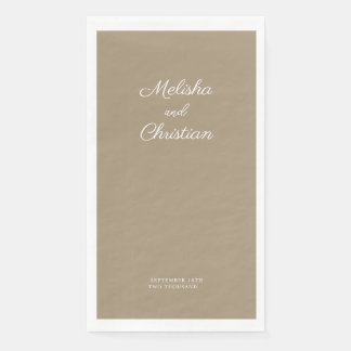 Servilleta De Papel Servilletas de fiesta minimalista boda moderna.