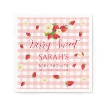 Servilletas de fiesta para baby shower Berry Sweet