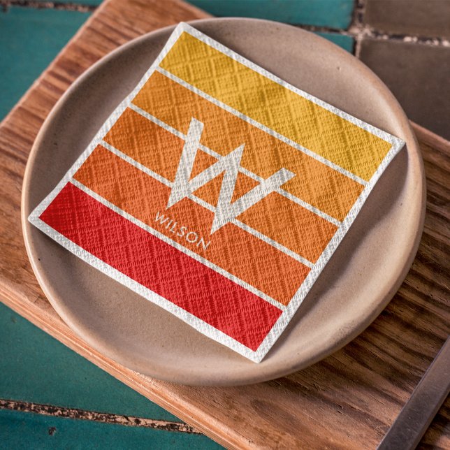 Servilleta De Papel Servilletas de fiesta personalizadas con monograma (Subido por el creador)