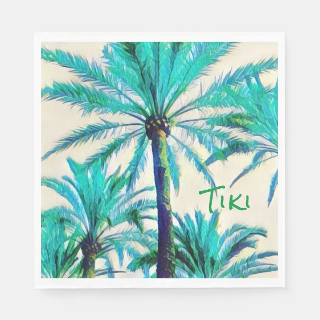Servilleta De Papel servilletas de fiesta tiki luau (Anverso)