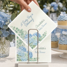 Servilletas de flores azules Baby in Bloom
