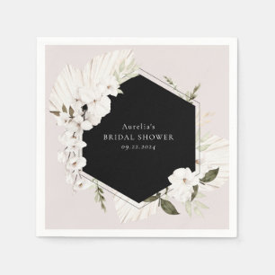 Servilleta De Papel Servilletas de flores bohemias elegantes