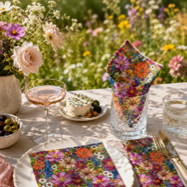Servilleta De Papel Servilletas de flores silvestres para fiestas de j