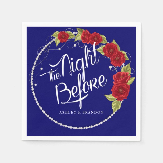 Servilleta De Papel Servilletas de Flores Turcas La Noche Antes de la  (Anverso)