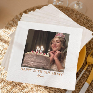 Servilleta De Papel Servilletas de Fotos Personalizadas con Texto - Pe