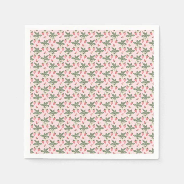 Servilleta De Papel Servilletas de Fresas (Anverso)