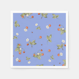 Servilleta De Papel Servilletas de Fresas de Versalles Azul Francés