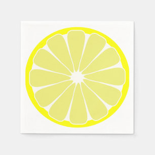 Servilleta De Papel Servilletas de frutas de limón de verano