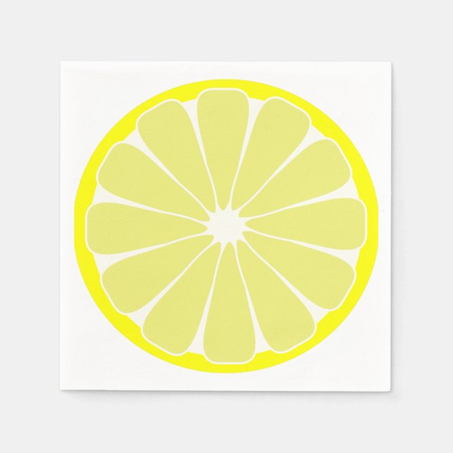 Servilleta De Papel Servilletas de frutas de limón de verano (Anverso)
