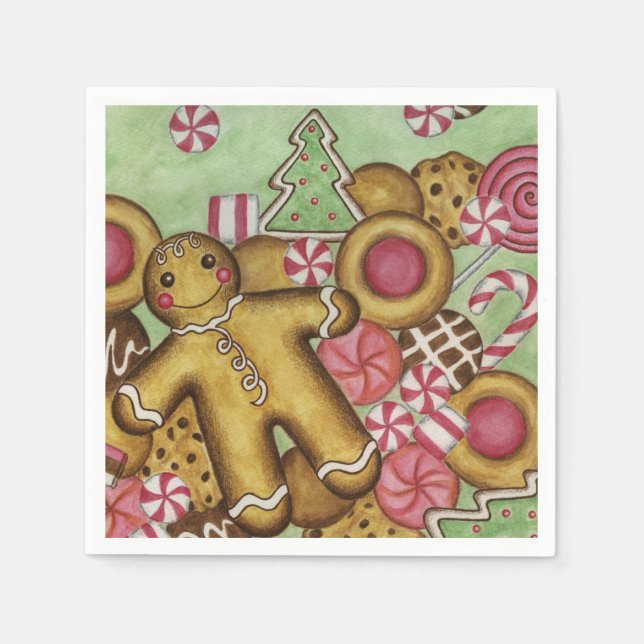 Servilleta De Papel Servilletas de Galletas de Navidad (Anverso)