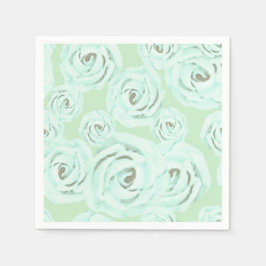 Servilleta De Papel Servilletas de glaseado verde menta y azul turques