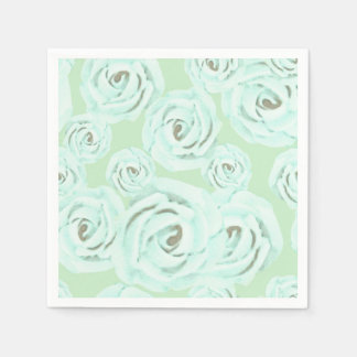 Servilleta De Papel Servilletas de glaseado verde menta y azul turques
