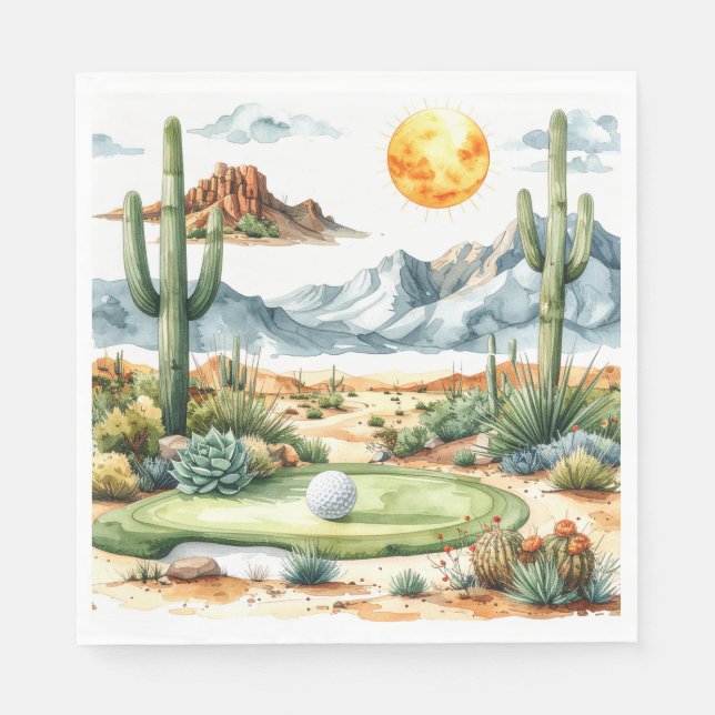 Servilleta De Papel Servilletas de Golf en Arizona (Anverso)