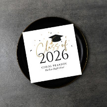 Servilletas de Graduación Clase de 2026