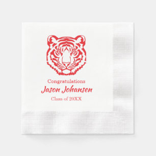Servilleta De Papel Servilletas de graduación de la escuela secundaria
