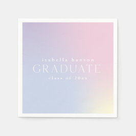 Servilleta De Papel servilletas de graduación rainbow sombrío