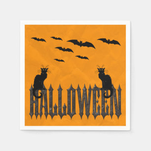 Servilleta De Papel Servilletas de Halloween de Murciélagos Voladores 
