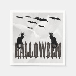 Servilleta De Papel Servilletas de Halloween de Murciélagos Voladores