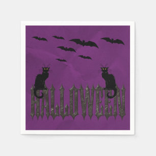 Servilleta De Papel Servilletas de Halloween de Murciélagos Voladores