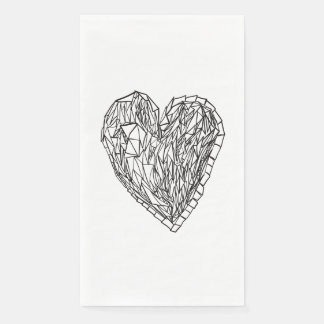 Servilleta De Papel Servilletas de ilustración de corazón de amor de c