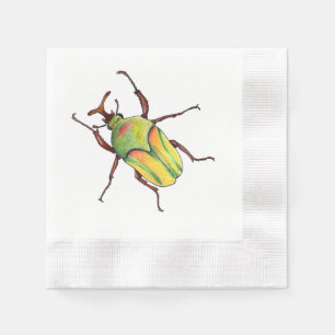 Servilleta De Papel servilletas de insecto verde