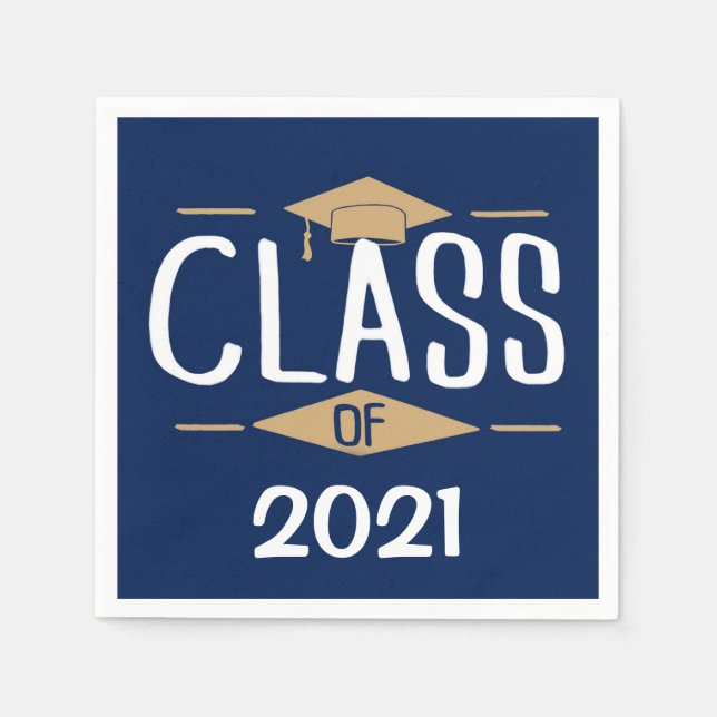 Servilleta De Papel Servilletas de la clase de 2021 (Anverso)