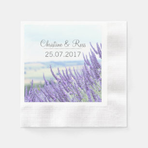 Servilleta De Papel servilletas de lavanda personalizadas para bodas