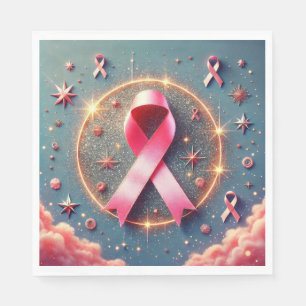 Servilleta De Papel Servilletas de lazo de cáncer rosa!